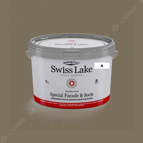 картинка Краска Swiss Lake Special Faсade & Socle цвет cool charcoal №714 от LIVING