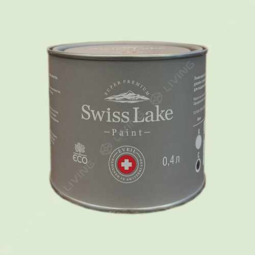 картинка Краска Swiss Lake Wall Comfort 7 цвет MELLOW MINT №2466 от LIVING