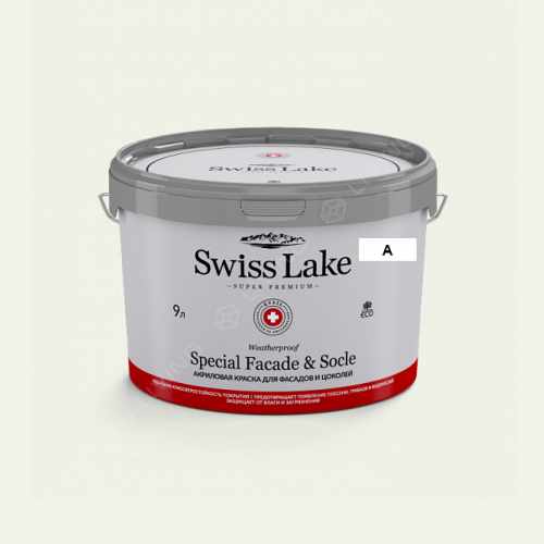 картинка Краска Swiss Lake Special Faсade & Socle цвет snowy peak №3 от LIVING