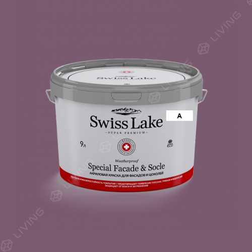 картинка Краска Swiss Lake Special Faсade & Socle цвет French burgundy №1852 от LIVING