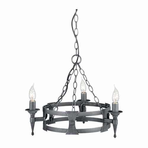 картинка Люстра Elstead Lighting коллекция Saxon, арт. SAX3-BLK-SIL (черный) от LIVING