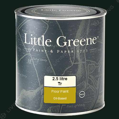 картинка Краска Little Greene Floor Paint цвет Obsidian Green №216 от LIVING
