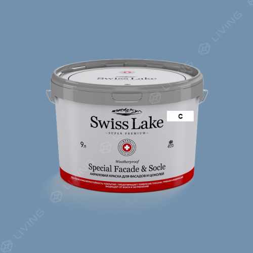 картинка Краска Swiss Lake Special Faсade & Socle цвет HIGH SIERRA №2108 от LIVING
