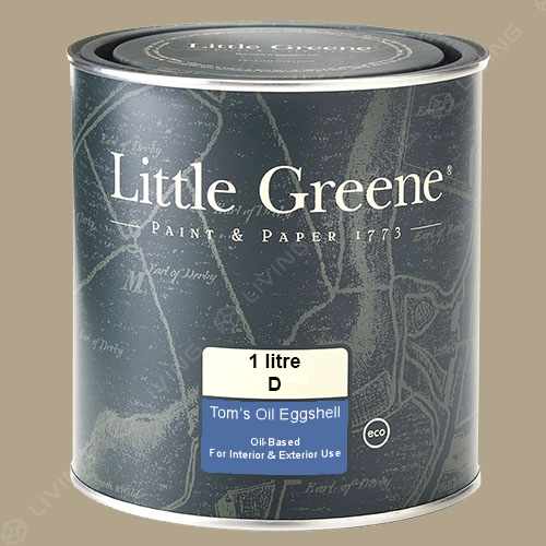 картинка Краска Little Greene Toms Oil Eggshell цвет Rolling Fog Dark №160 от LIVING