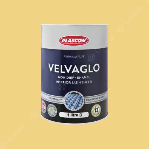 картинка Краска Plascon VELVAGLO WB цвет Lemon Tang арт.Y6-A1-3 от LIVING