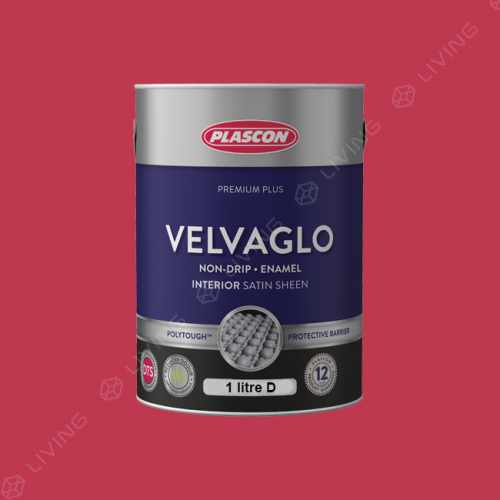 картинка Краска Plascon VELVAGLO цвет Lobster Red арт.R5-B1-1 от LIVING