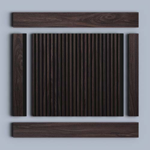 картинка Панель коричневая HI WOOD, арт. LV129 BR395NK, 12 х 1.2 х 270 см от LIVING