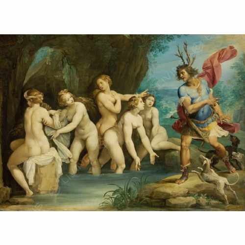 Фреска Affresco, коллекция Фрески и фотообои, арт. Giuseppe Cesari Diana and Actaeon Россия