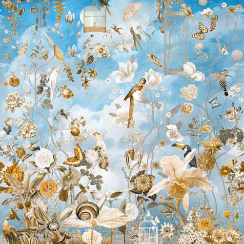 картинка Фреска Affresco, коллекция Цветариум, арт. Morning In Tsvetarium Color 2 Россия от LIVING