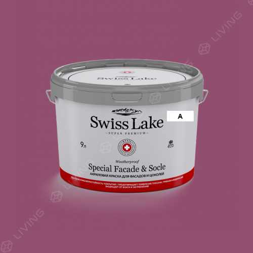 картинка Краска Swiss Lake Special Faсade & Socle цвет CHERRY PINK №1695 от LIVING