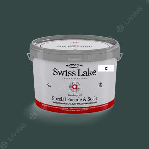 картинка Краска Swiss Lake Special Faсade & Socle цвет still water №2300 от LIVING