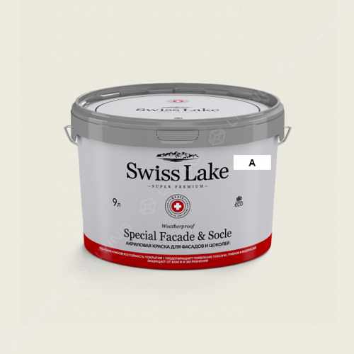 картинка Краска Swiss Lake Special Faсade & Socle цвет eggwhite №157 от LIVING