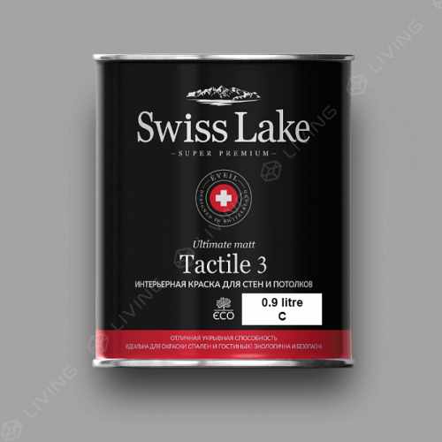 картинка Краска Swiss Lake Tactile 3 цвет Cave №2823 от LIVING