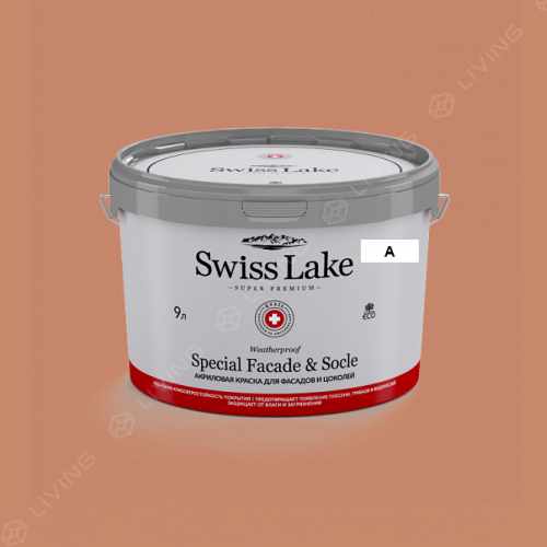 картинка Краска Swiss Lake Special Faсade & Socle цвет terra-cotta silk №1633 от LIVING