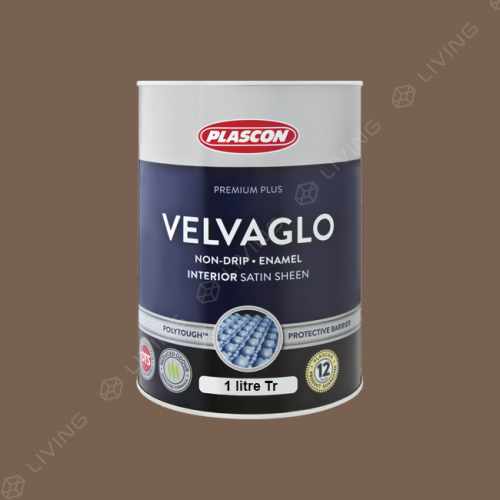 картинка Краска Plascon VELVAGLO WB цвет Dung Beetle арт.Y1-E1-2 от LIVING
