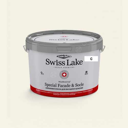 картинка Краска Swiss Lake Special Faсade & Socle цвет creamy white №2611 от LIVING