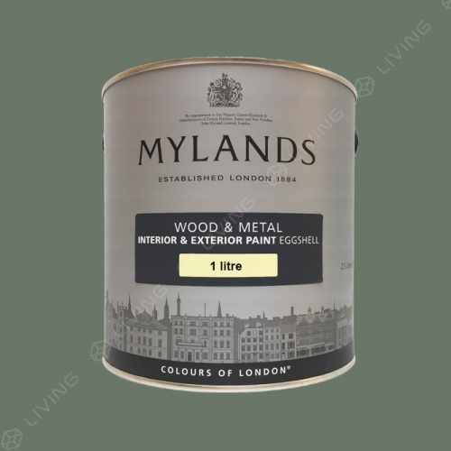 картинка Краска Mylands Wood&metal eggshell цвет Myrtle Green №168 от LIVING