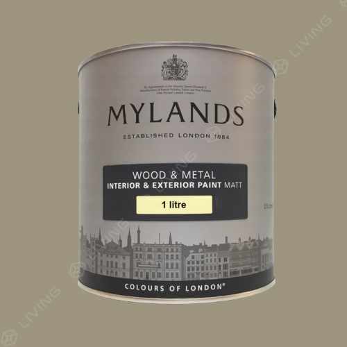 картинка Краска Mylands Wood&metal matt цвет Egyptian Grey №154 от LIVING