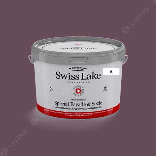 картинка Краска Swiss Lake Special Faсade & Socle цвет sloe gin №1854 от LIVING