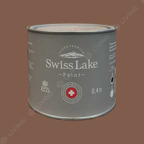 картинка Краска Swiss Lake Wall Comfort 7 цвет chocolate mousse №686 от LIVING