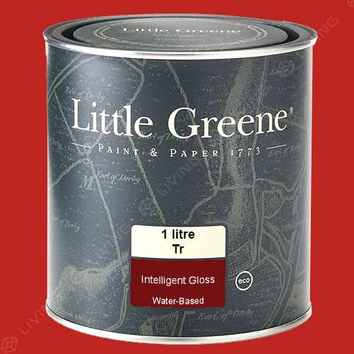 картинка Краска Little Greene Acrylic Gloss (Intelligent Gloss) цвет Atomic Red №190 от LIVING