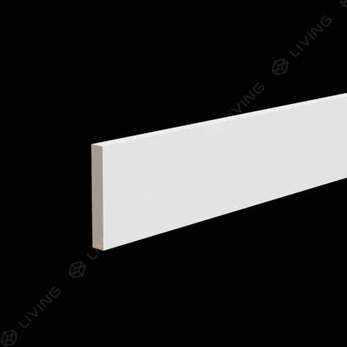 Профиль белый Ultrawood, белый, арт. BO 8012 p, (200 х 8 х 1,2) см Россия