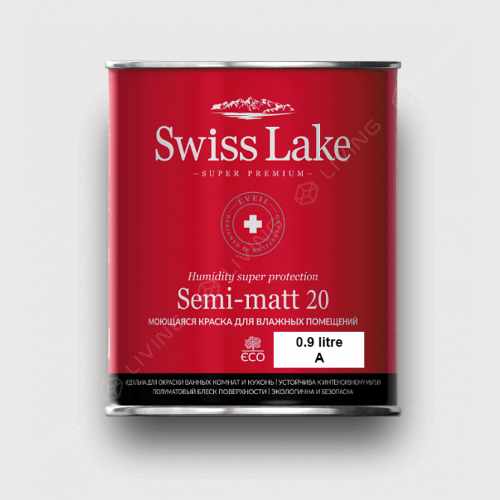 картинка Краска Swiss Lake Semi-matt 20 цвет chalky-white №8 от LIVING