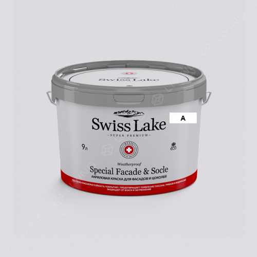картинка Краска Swiss Lake Special Faсade & Socle цвет zinc №1811 от LIVING