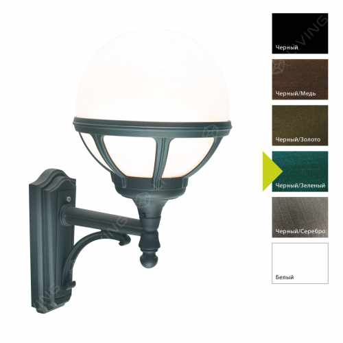 картинка Фонарные столбы Norlys коллекция Bologna, арт. 361BG (черный, зеленый) от LIVING