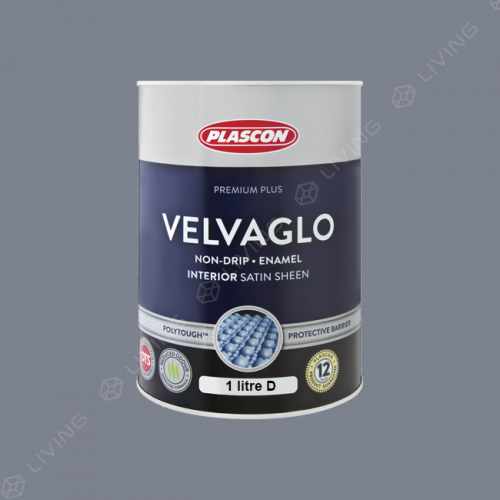картинка Краска Plascon VELVAGLO WB цвет Soft Lead арт.P1-E1-4 от LIVING