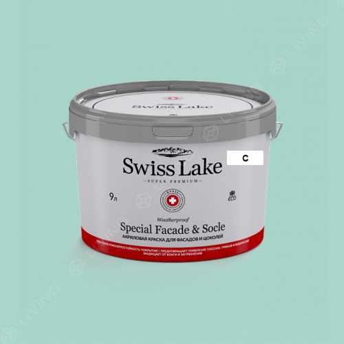 картинка Краска Swiss Lake Special Faсade & Socle цвет tropical pool №2346 от LIVING