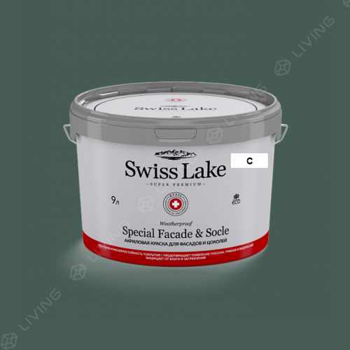 картинка Краска Swiss Lake Special Faсade & Socle цвет deep grass green №2657 от LIVING