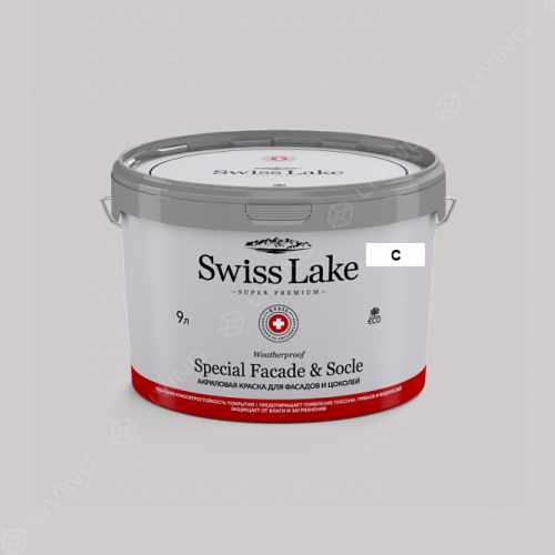 картинка Краска Swiss Lake Special Faсade & Socle цвет gray goose №3005 от LIVING