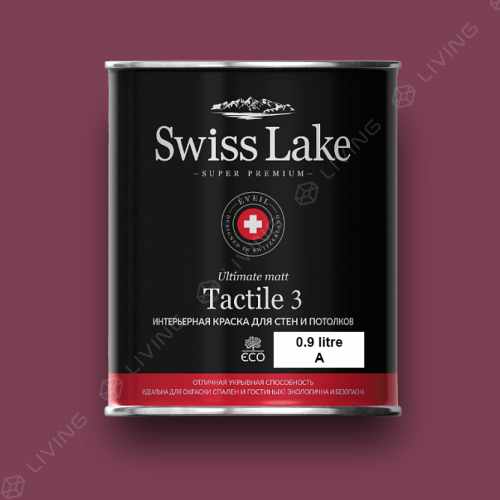 картинка Краска Swiss Lake Tactile 3 цвет heather №1395 от LIVING