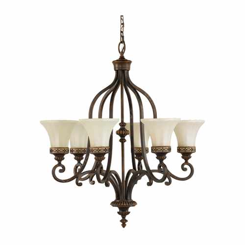 картинка Люстра Feiss коллекция Drawing Room, арт. FE-DRAWING-ROOM6 (коричневый) от LIVING