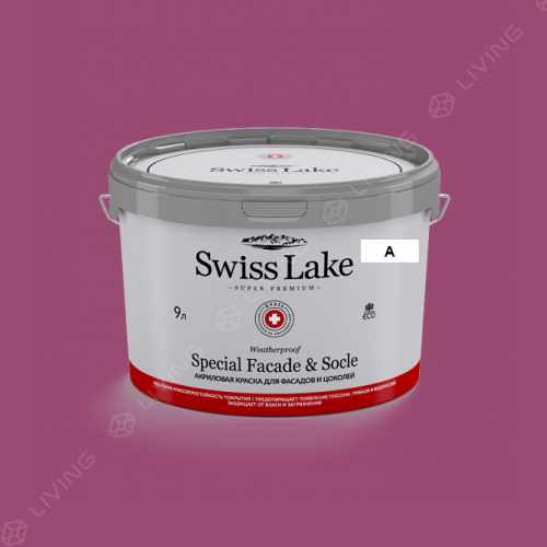 картинка Краска Swiss Lake Special Faсade & Socle цвет RASPBERRIES №1694 от LIVING