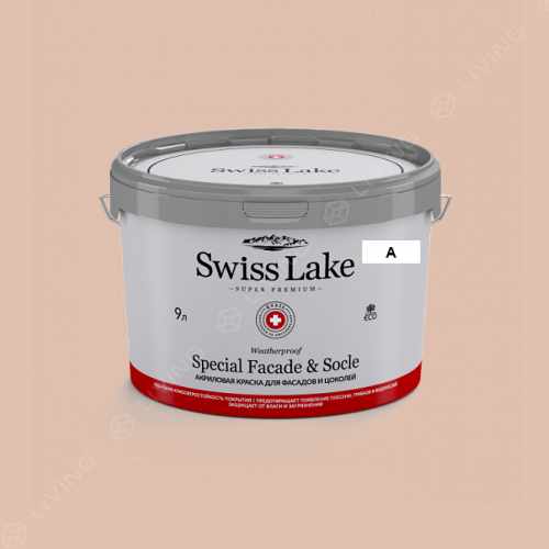 картинка Краска Swiss Lake Special Faсade & Socle цвет peach everlasting №1611 от LIVING