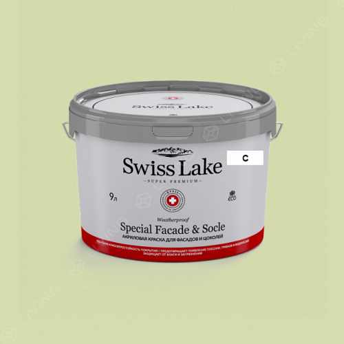 картинка Краска Swiss Lake Special Faсade & Socle цвет green gecko №2590 от LIVING