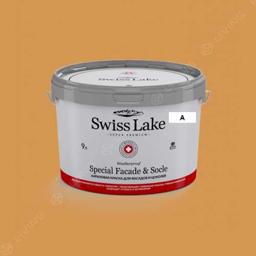 картинка Краска Swiss Lake Special Faсade & Socle цвет amber beads №1085 от LIVING