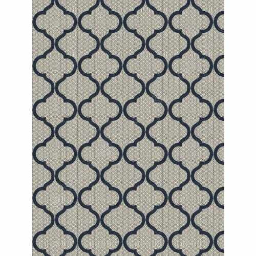 Ткань Fabricut, коллекция: Natural Nuances (5 Books) Indigo, арт. Magnetic Ogee/Navy, Индия