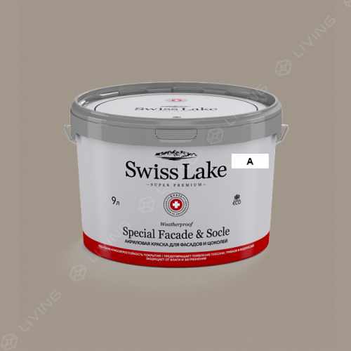картинка Краска Swiss Lake Special Faсade & Socle цвет worldly grey №587 от LIVING