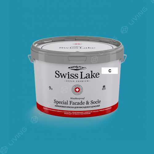 картинка Краска Swiss Lake Special Faсade & Socle цвет Halcyon №2129 от LIVING