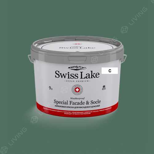 картинка Краска Swiss Lake Special Faсade & Socle цвет green dream №2655 от LIVING