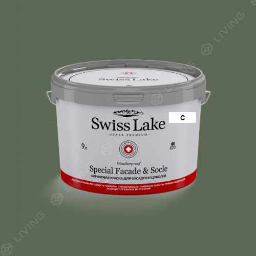 картинка Краска Swiss Lake Special Faсade & Socle цвет PAINTED TURTLE №2698 от LIVING