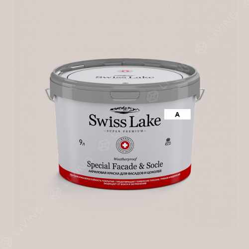 картинка Краска Swiss Lake Special Faсade & Socle цвет pearls and lace №518 от LIVING