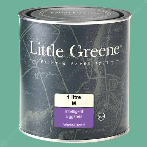 картинка Краска Little Greene Intelligent Eggshell (Acrylic Eggshell) цвет Turquoise Blue №93 от LIVING