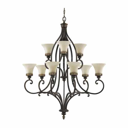 картинка Люстра Feiss коллекция Drawing Room, арт. FE-DRAWING-ROOM9 (коричневый) от LIVING