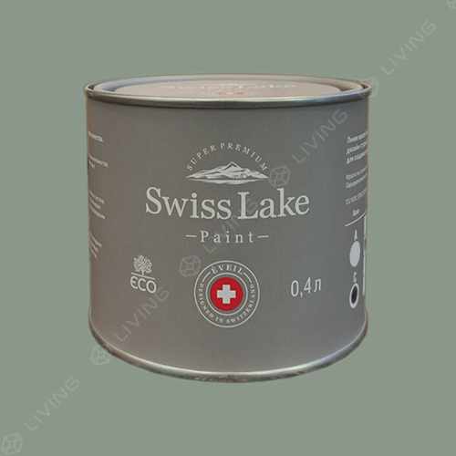 картинка Краска Swiss Lake Wall Comfort 7 цвет silver green №2641 от LIVING