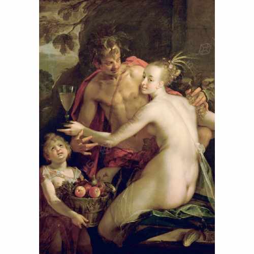 Фреска Affresco, коллекция Фрески и фотообои, арт. Hans von Aachen Bacchus Ceres and Amor Россия