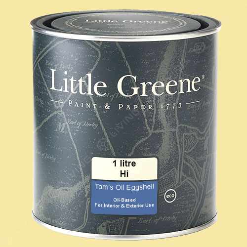 картинка Краска Little Greene Toms Oil Eggshell цвет Custard №133 от LIVING